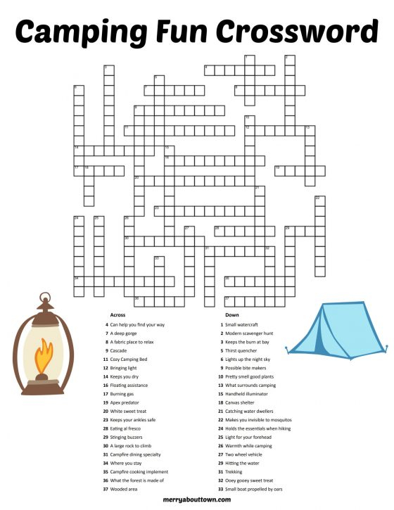 Printable Camping Activities For Kids Merry About Town