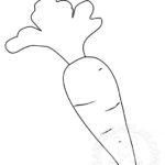 Printable Carrot Template Easter Template