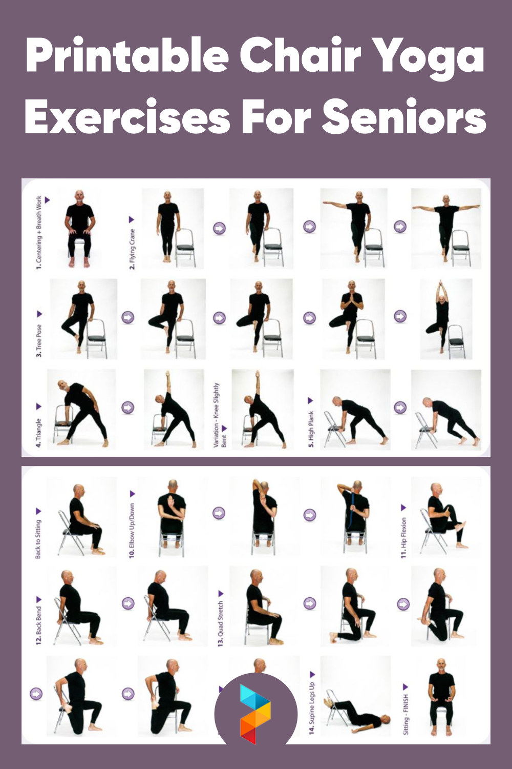 Printable Chair Yoga Exercises For Seniors In 2025 Chair 