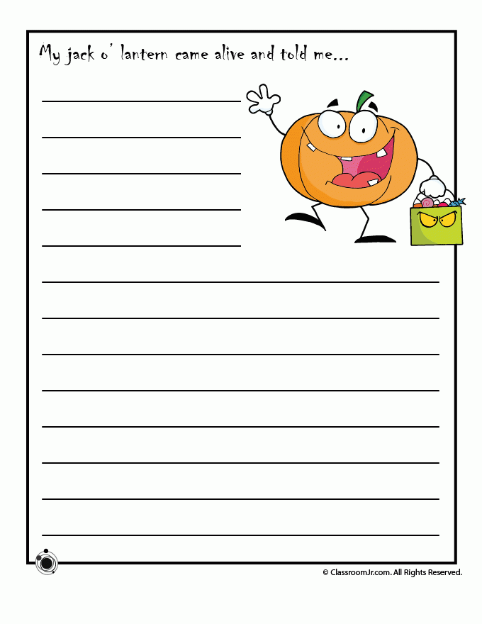 Printable Halloween Story Starters For Kids Woo Jr 