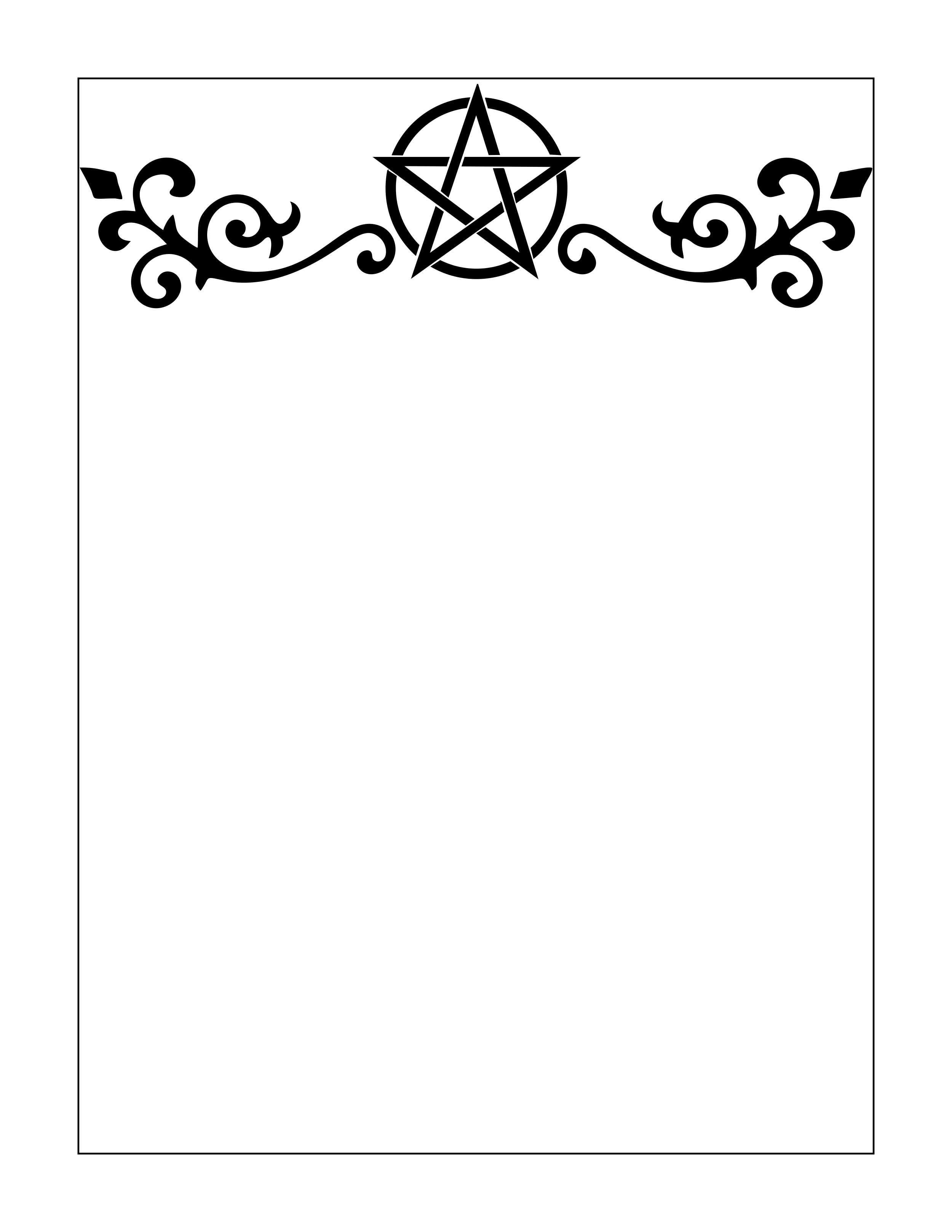 Printable Stationary Page Book Of Shadows Free Download 