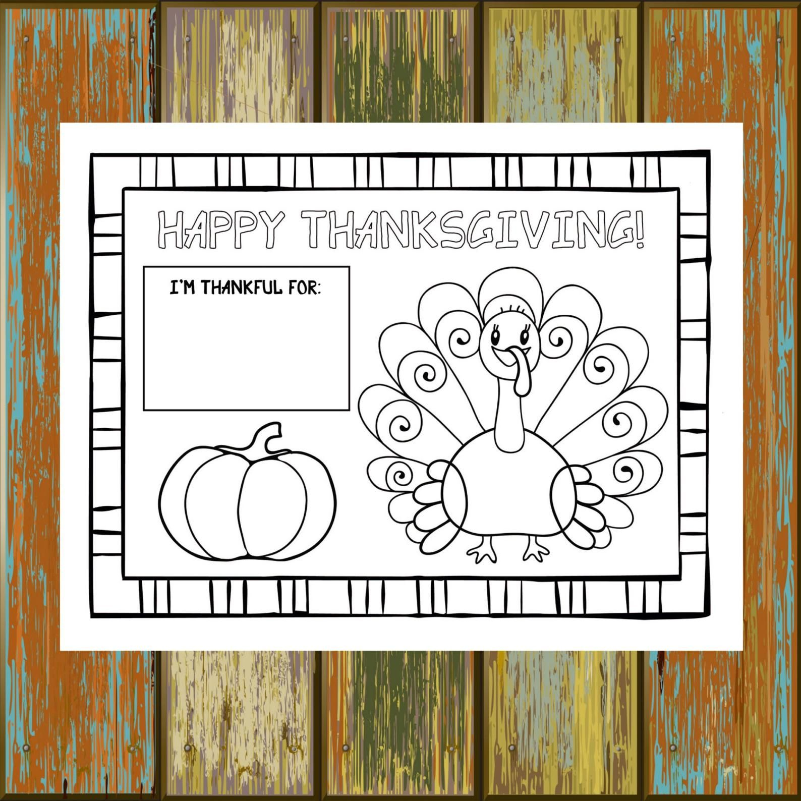 Printable Thanksgiving Placemat 8 5x11 8 5x14 11x17 Etsy 