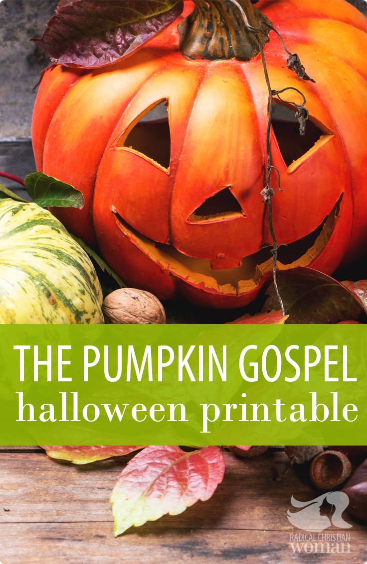 Pumpkin Gospel Free Printable For Halloween con 