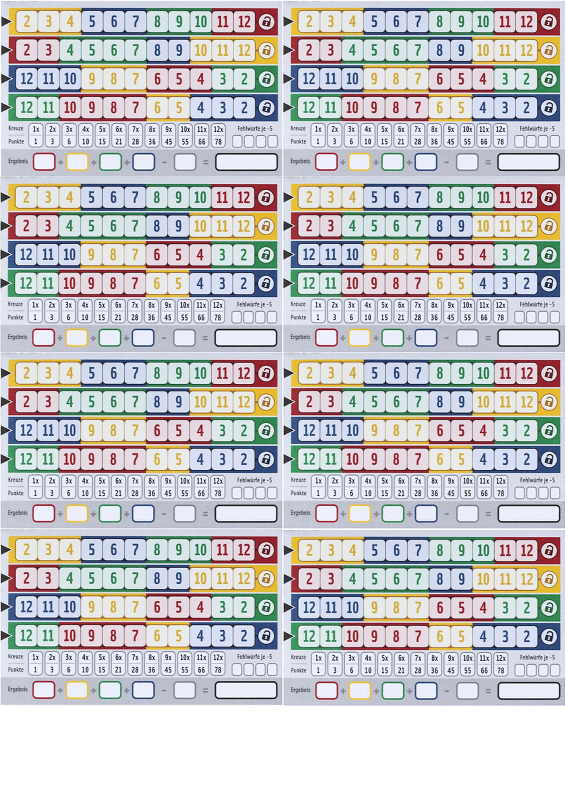 Qwixx Score Sheets Google Zoeken Spelletjes Spellen Spel