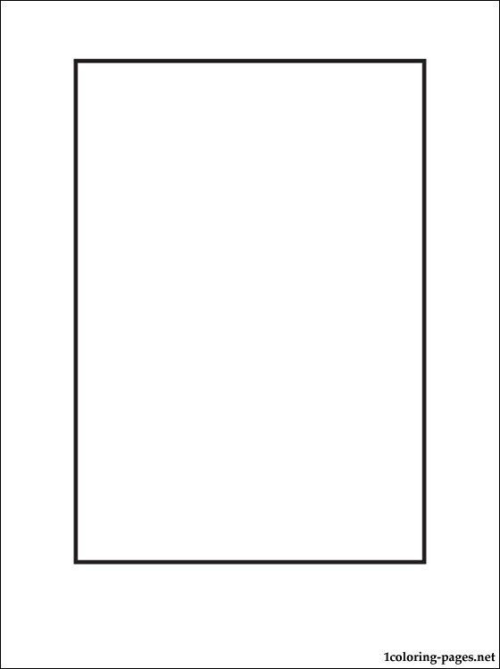 Rectangle Coloring Pages Kidsuki