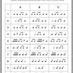 Rhythm Free Music Worksheets Just One Of The Sheets