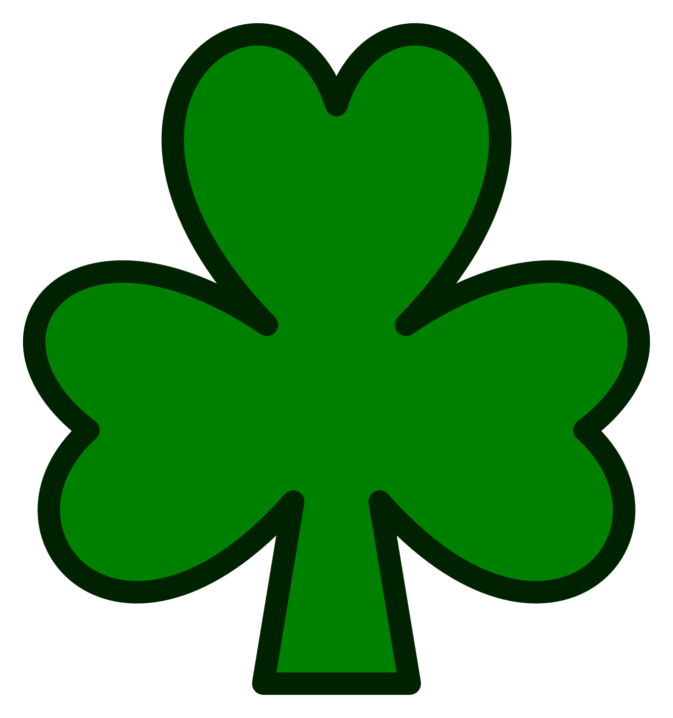 Shamrock Clip Art Outline Clipart Panda Free Clipart 