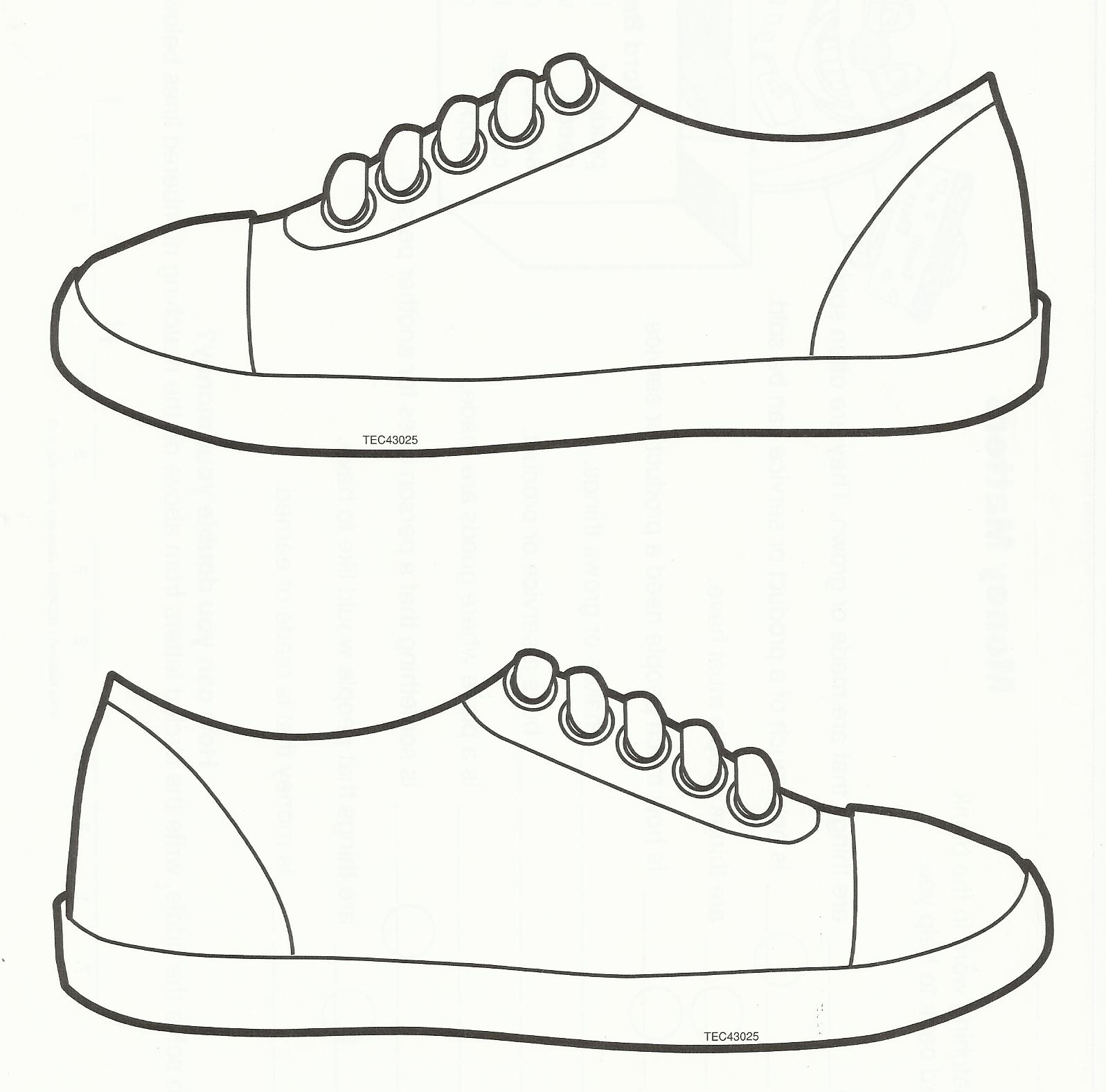 Shoe Template Sneaker Art Shoe Template Printable