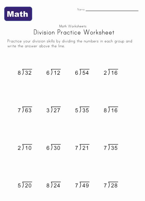 Simple Division Worksheets Math Division Math Division 