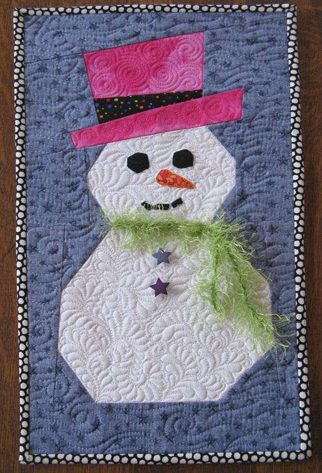 Snowman Pattern Paper Piecing With Freezer Paper