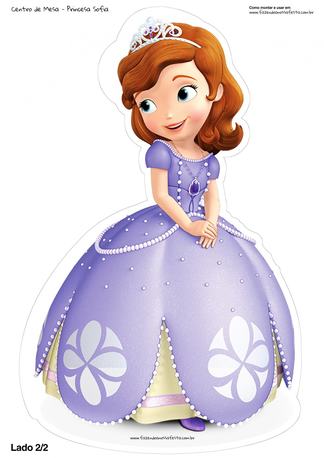 Sofia The First Free Printable Centerpieces Oh My 