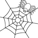 Spider Web Coloring Pages For Kids Only Coloring Pages