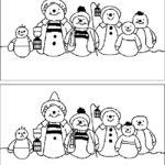 Spot The Difference Printables For Christmas Christmas