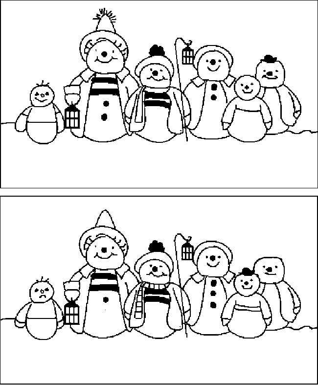 Spot The Difference Printables For Christmas Christmas 