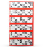 Tambola Tickets With Red Border Buy Tambola Tickets With