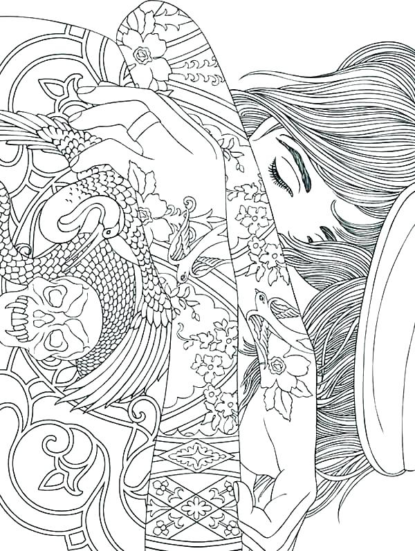 Tattoo Coloring Pages Printable At GetColorings Free 
