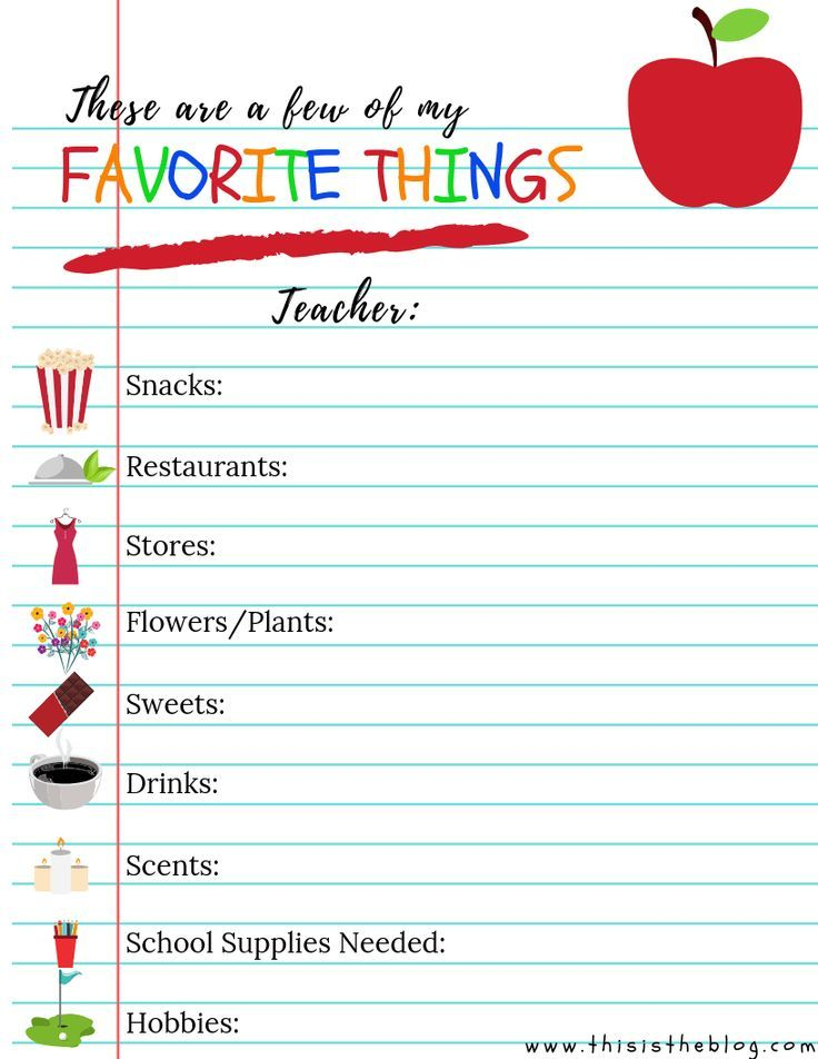 Teacher s Favorite Things A Must Have Printable For Room 