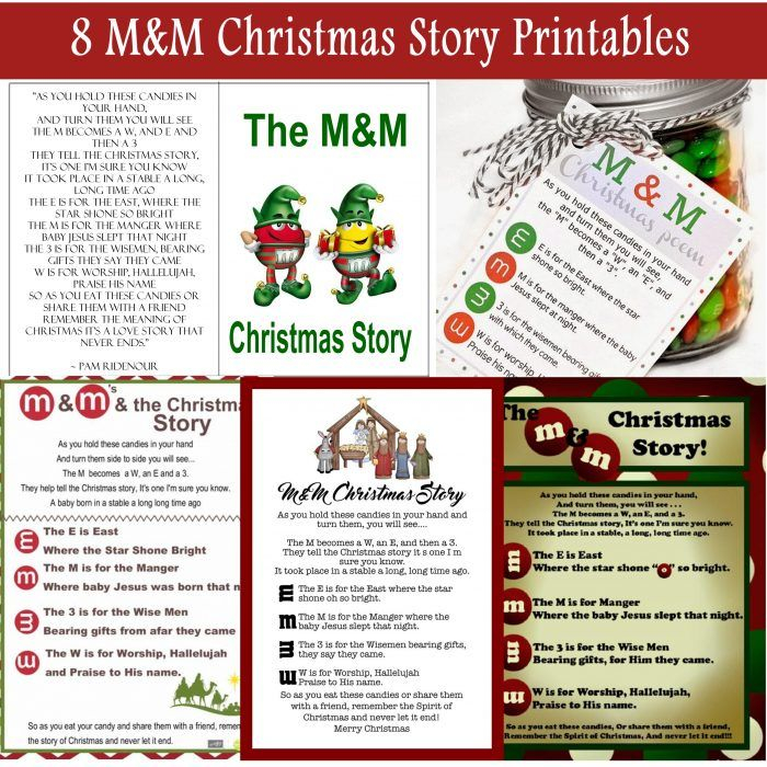 The M M Christmas Story Over 8 Free Printables 