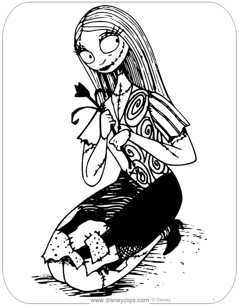 The Nightmare Before Christmas Coloring Pages 