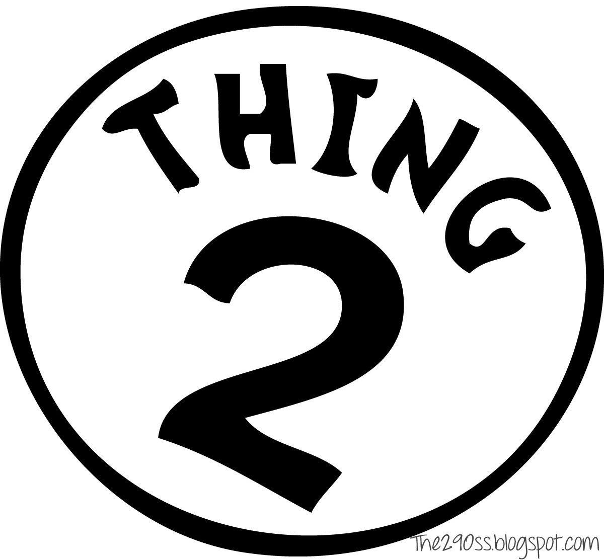 Thing One And Thing Two Treat Bags Free Printables 