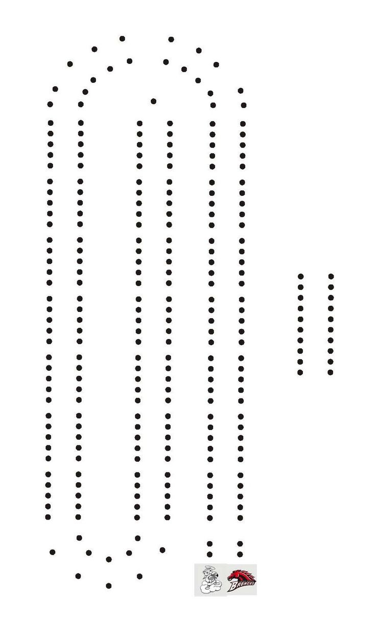 Printable Cribbage Board Template