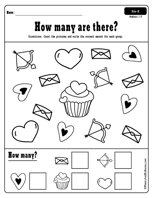 Valentine s Day Worksheets For Preschoolers Free 