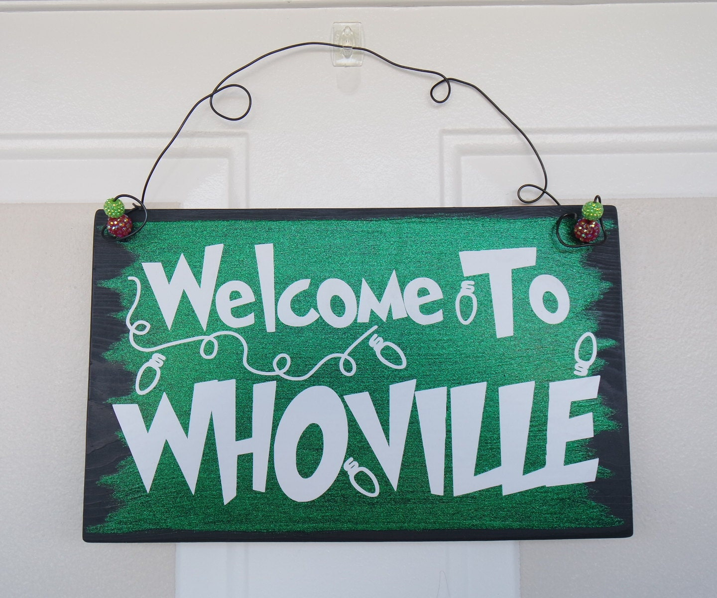 Welcome To Whoville Hanging Door Sign The By 