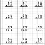 16 Best Images Of Double Digit Addition Printable