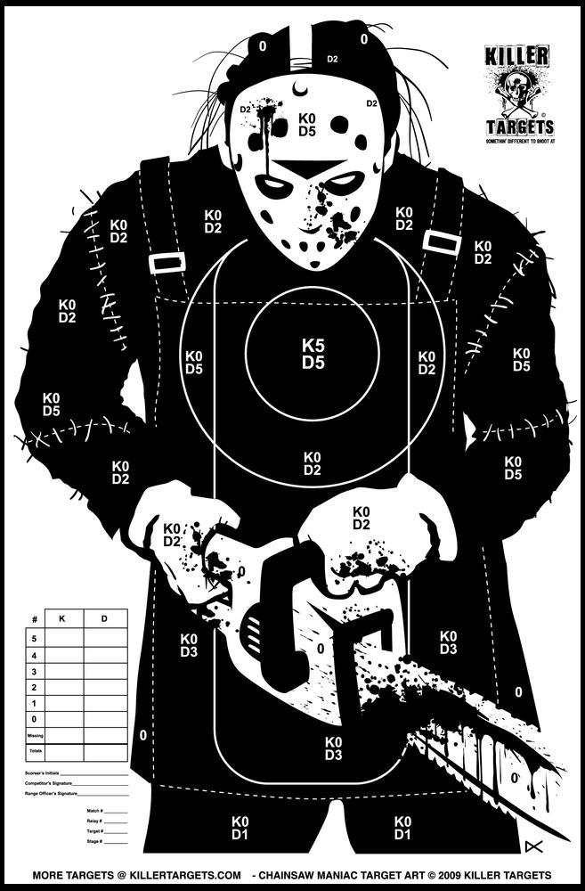 A Crip With A Gun ZOMG Zombie Targets 