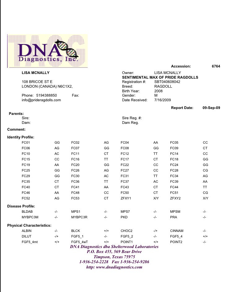 AngelGirls Big Mak Daddy s Father s DNA Testing Results N 