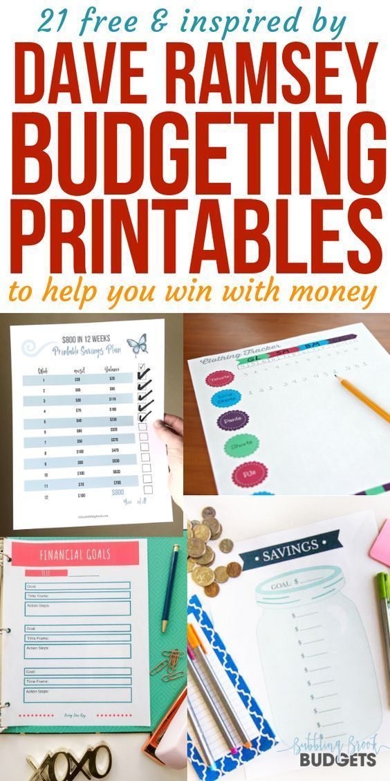 Budgeting Printables For Dave Ramsey Baby Steps Dave 