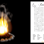 Campfire Camping Word Search For Kids Tree Valley Academy
