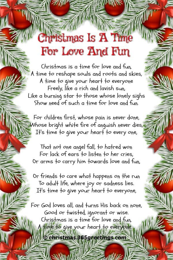 Christmas Day Short Christmas Poems For KidsMany Short 