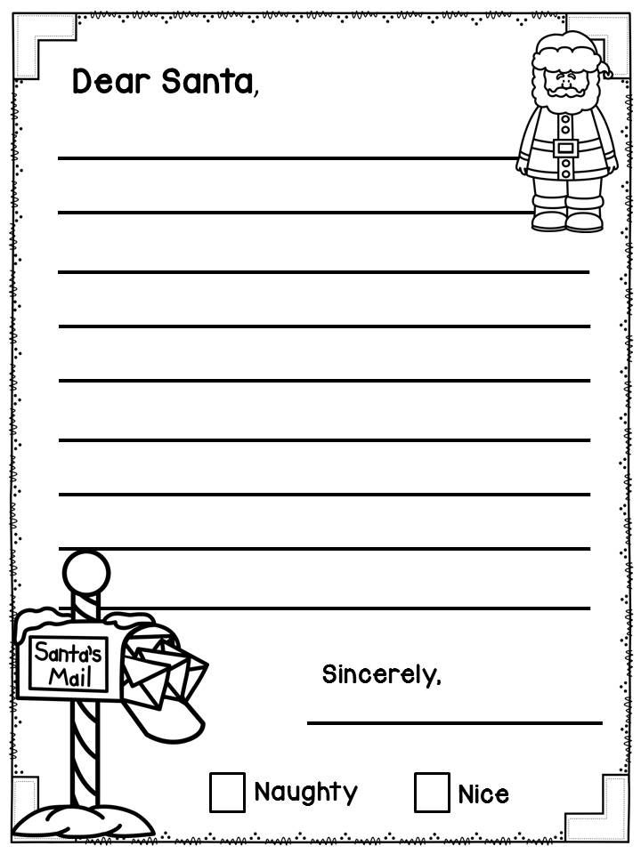 Dear Santa Letter Writing Templates Santa Writing