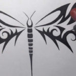 Drawing A Tribal Dragonfly Tattoo Design YouTube