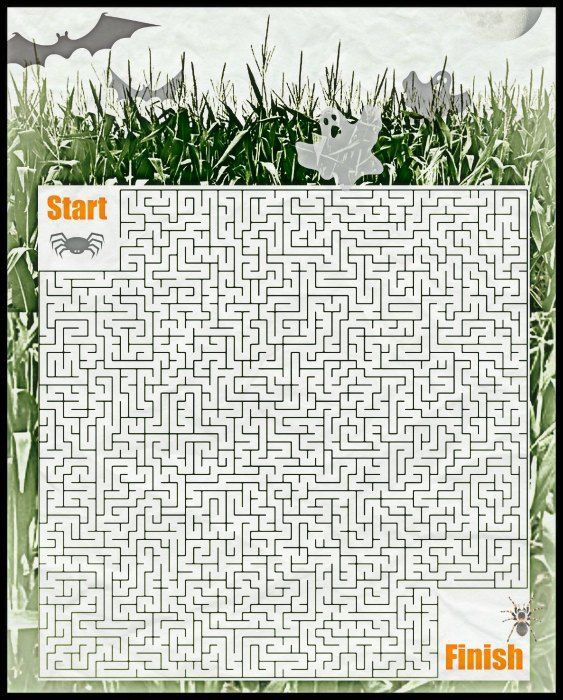 Fall Corn Maze Worksheets 99Worksheets