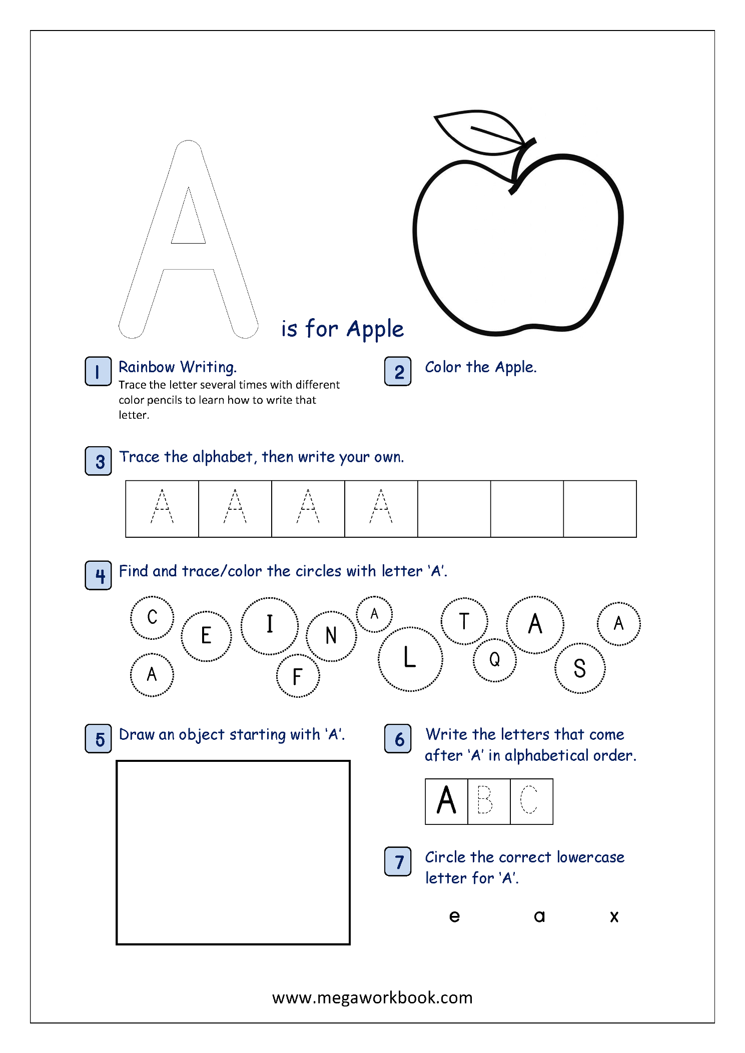 Free Printable Alphabet Recognition Worksheets For Capital 