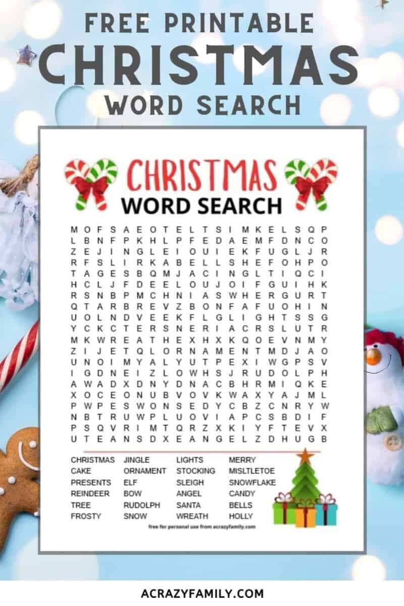 Free printable christmas word search Hess Un Academy