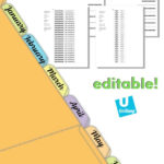 Free Printable Divider Label Templates Binder Cover