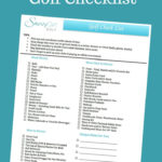 Free Printable Golf Checklist Savvy Girl Golf Golf