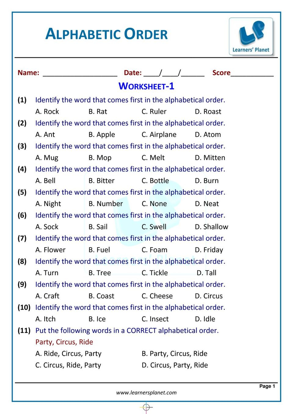 Grade 2 English Olympiad Vocabulary Magazine