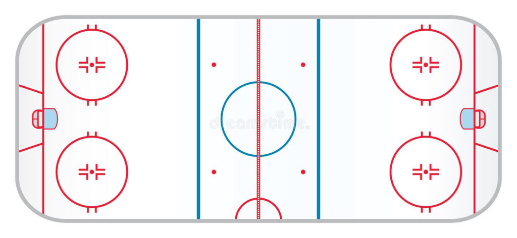 Hockey Rink Stock Vector Illustration Of Athletic Circle