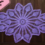 How To Crochet Diamond Shape Pineapple Doily Part 1 Of 2
