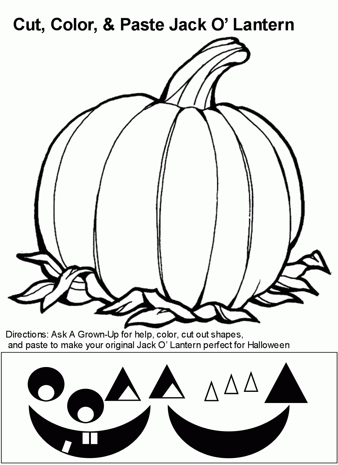 Jackolantern Coloring Pages Coloring Home