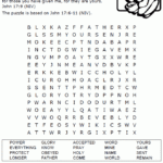 Jesus Prays For His Disciples Word Search Sermons4Kid