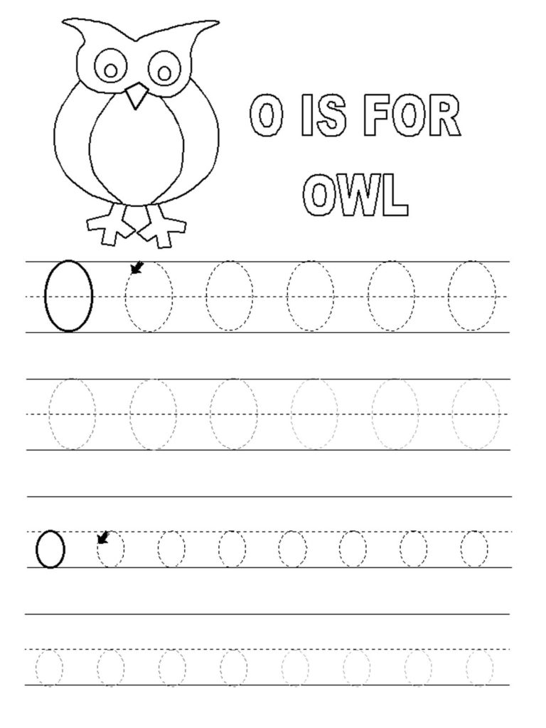 Letter O Worksheets For Preschool Activity Shelter