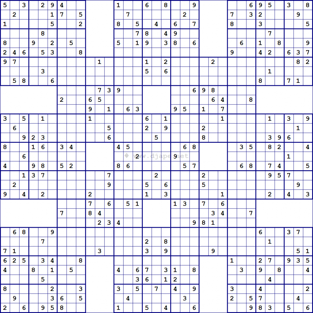 Loco Sudoku Printable Multi Sudoku Puzzles Printable 