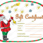 Magical Christmas Gift Certificate Template