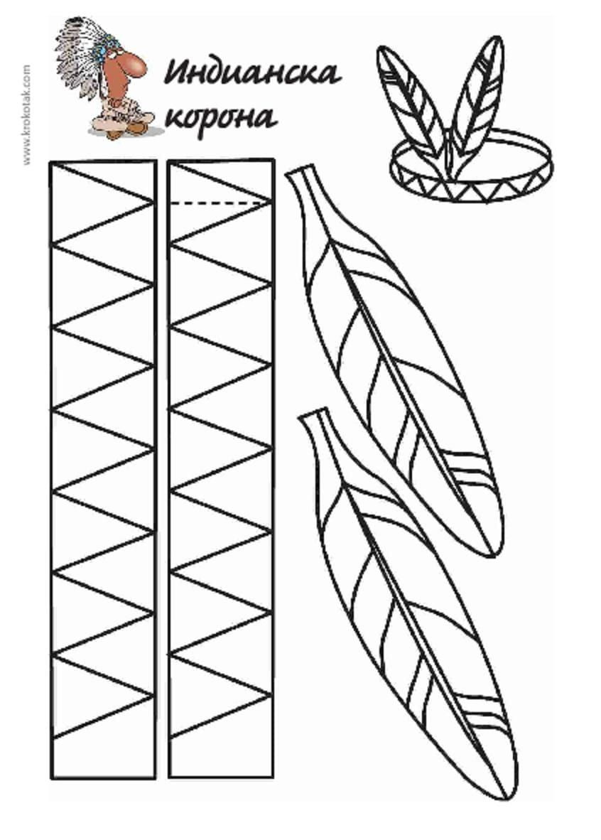 Native American Headband Template Native American 