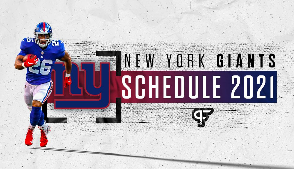 New York Giants Schedule 2021 Dates Times Win loss 